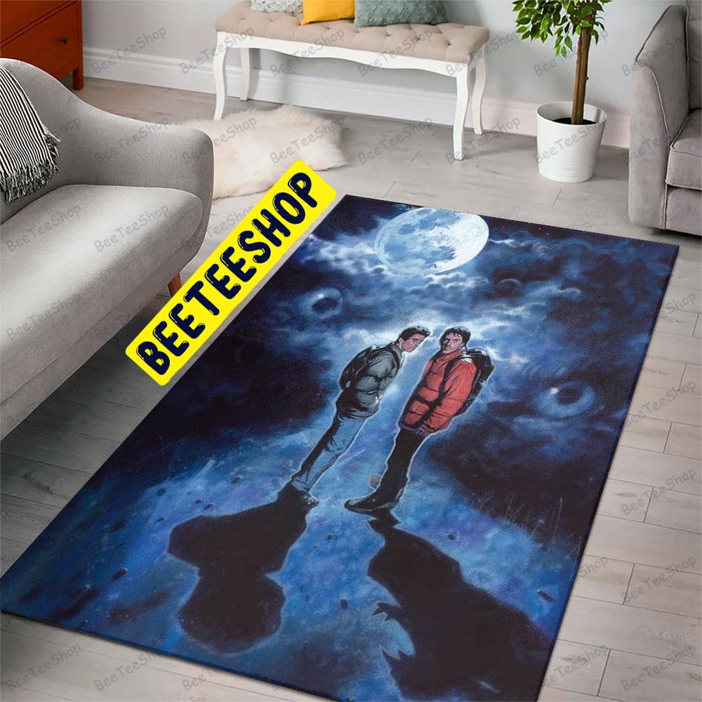 Beautiful Moon An American Werewolf In London Halloween Beeteeshop Rug Rectangle