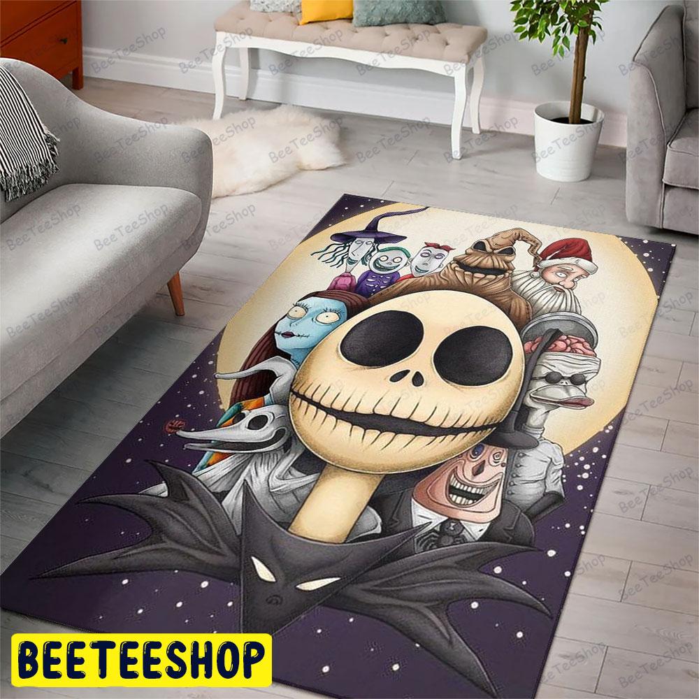 Beautiful Team Jack Skellington The Nightmare Before Christmas Halloween Beeteeshop Rug Rectangle