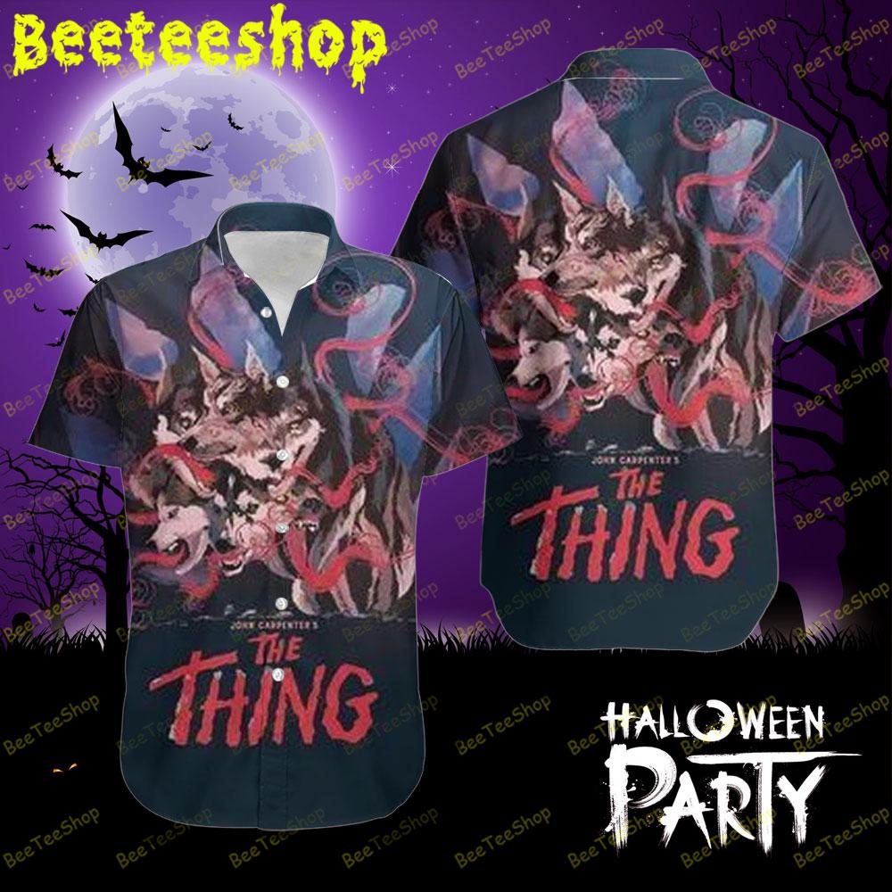 Beautiful Wolf The Thing Halloween Beeteeshop Hawaii Shirt