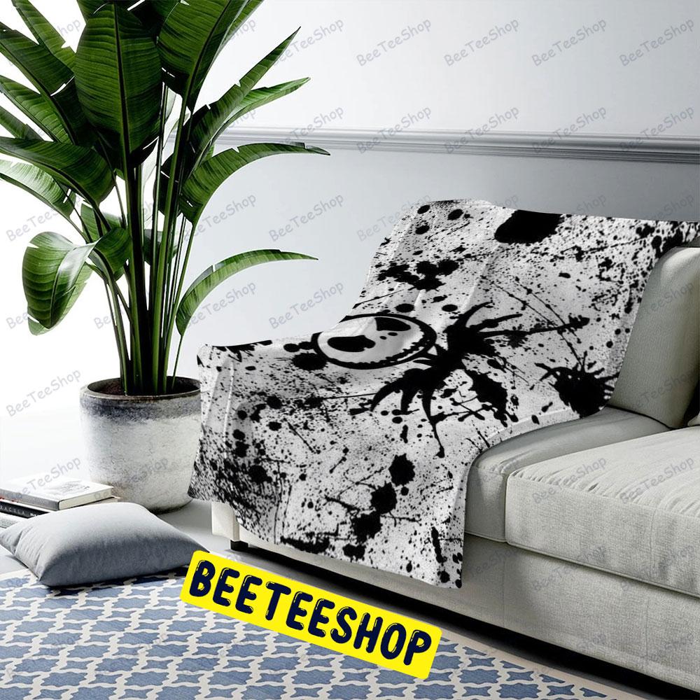 Black And White Ink The Nightmare Before Christmas Halloween Beeteeshop US Cozy Blanket