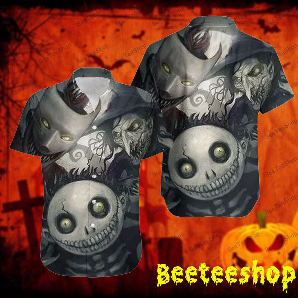 Black Art Jack With Friends The Nightmare Before Christmas Halloween Beeteeshop Hawaii Shirt