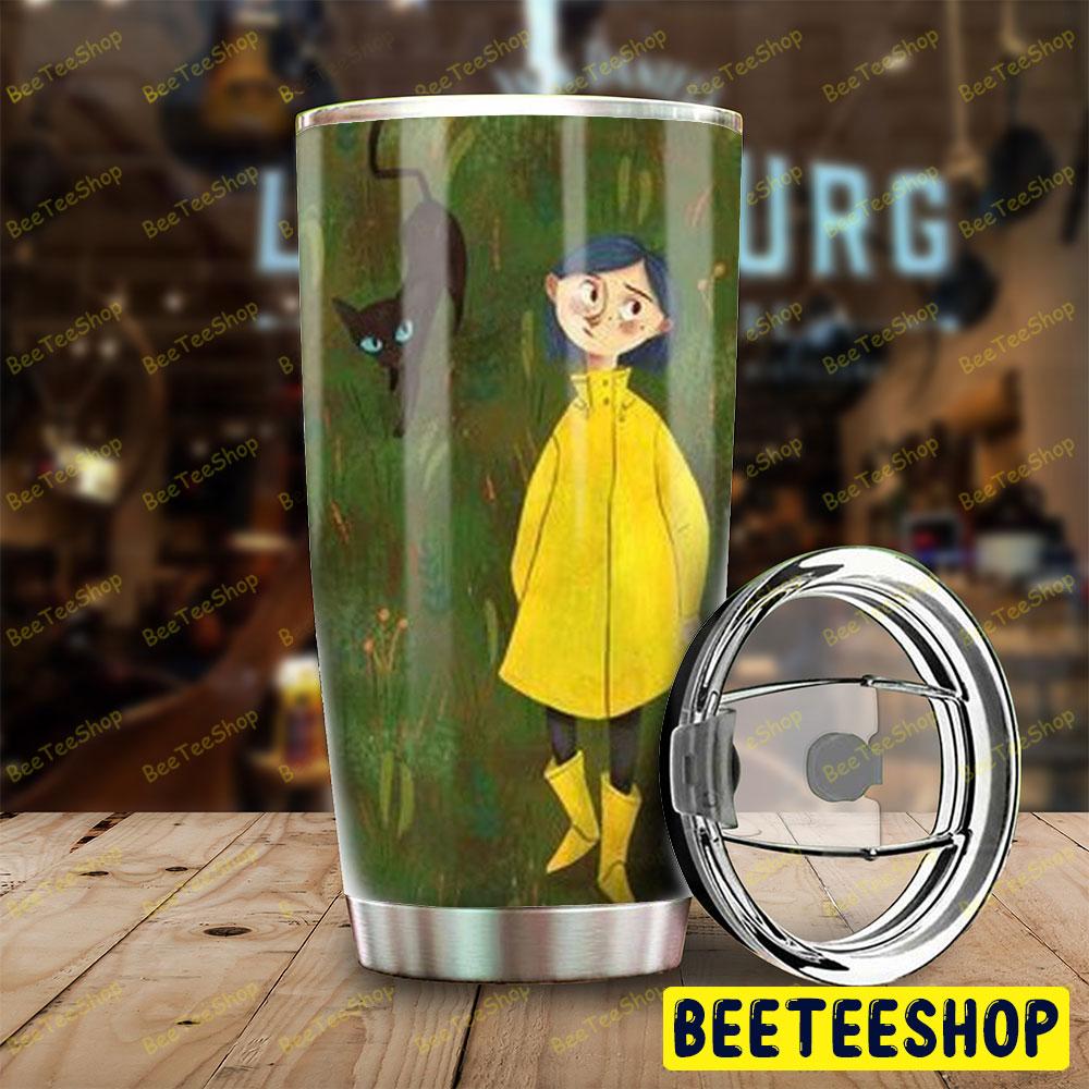 Black Cat And Coraline Jones Halloween Beeteeshop Tumbler