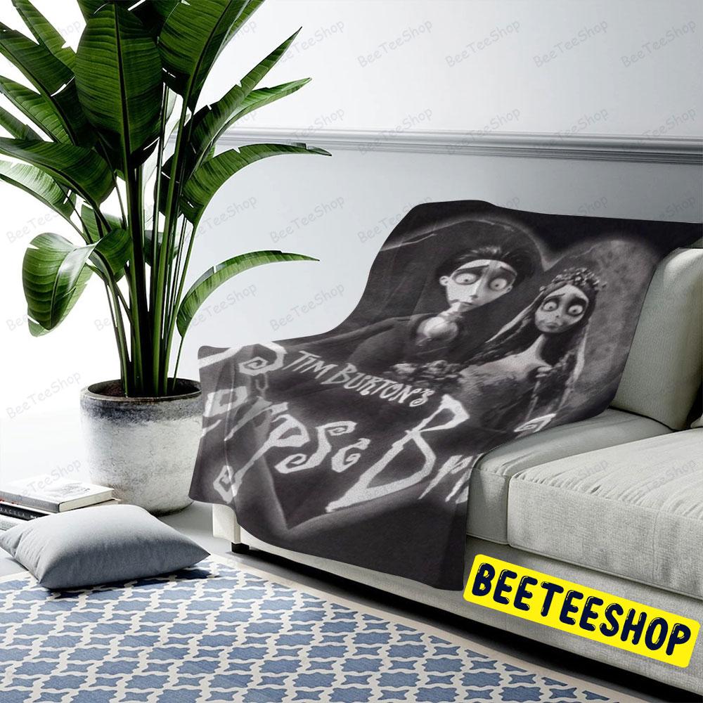 Black Heart Corpse Bride Halloween Beeteeshop US Cozy Blanket