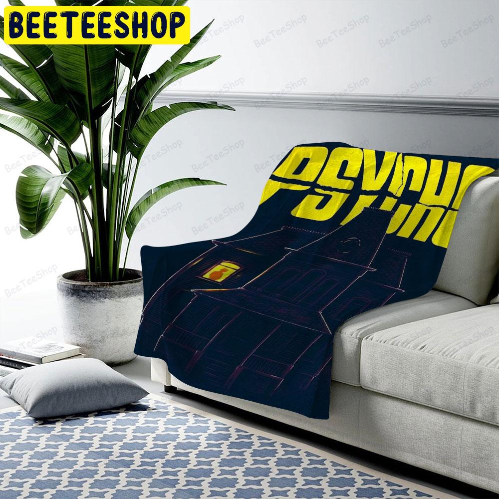 Black House Psycho Halloween Beeteeshop US Cozy Blanket