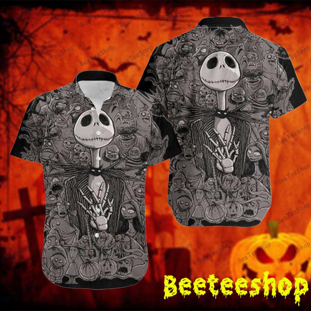 Black Jack With Friends The Nightmare Before Christmas Halloween Beeteeshop Hawaii Shirt