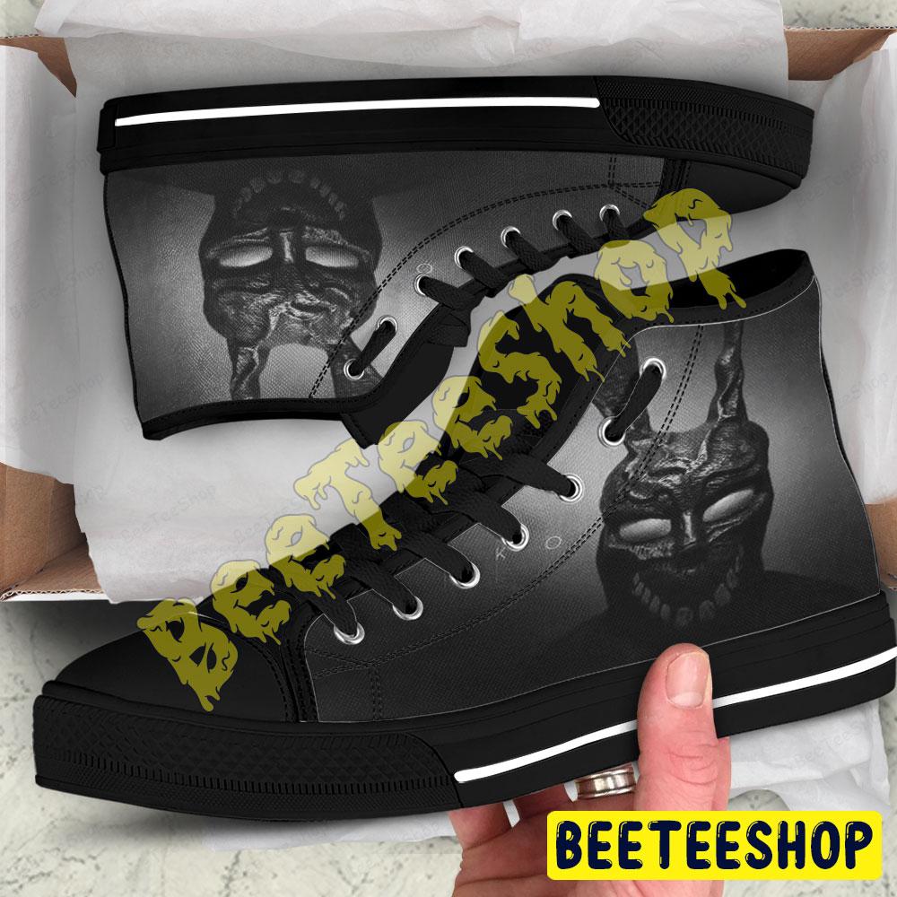 Black Style Donnie Darko Halloween Beeteeshop Adults High Top Canvas Shoes