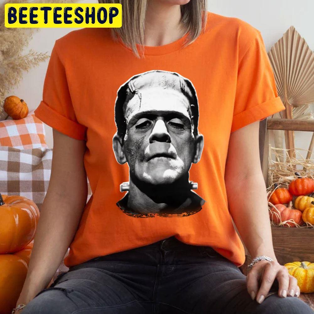 Black Style Face Frankenstein Halloween Beeteeshop Trending Unisex T-Shirt