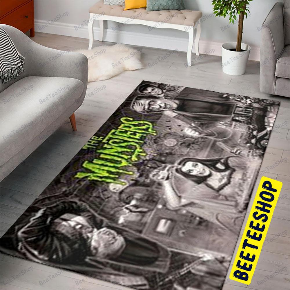 Black White Art Movie The Munsters Halloween Beeteeshop Rug Rectangle