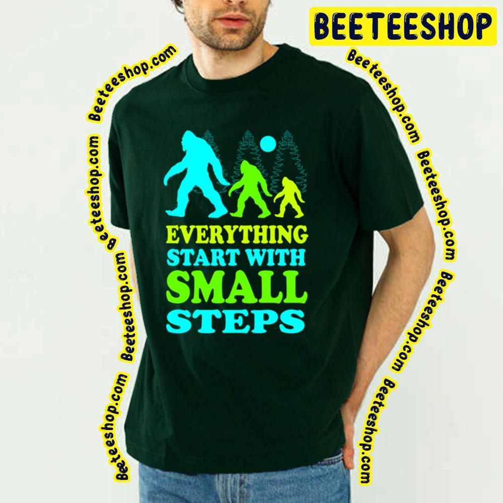 Blue Art Small Baby Steps Beeteeshop Trending Unisex T-Shirt