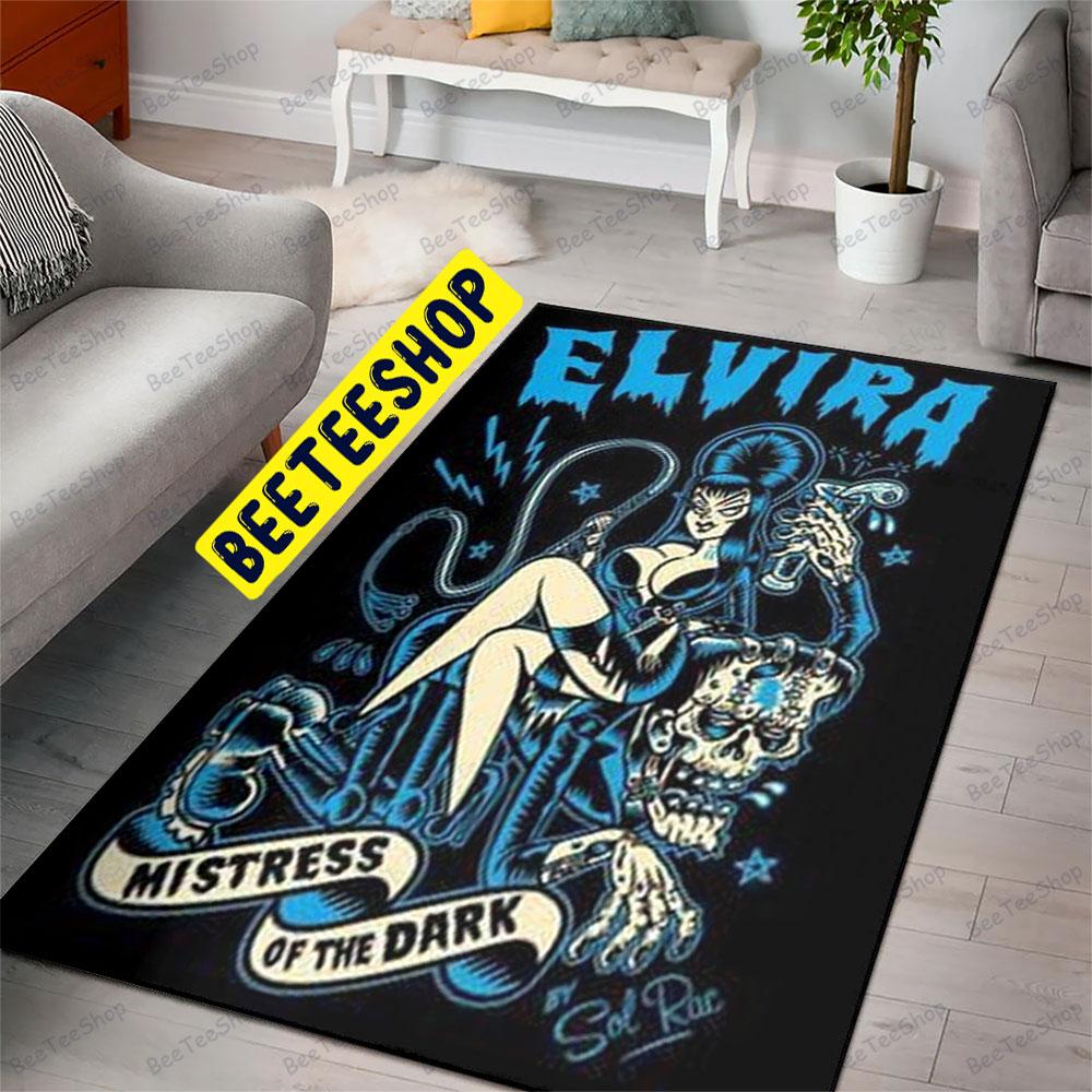 Blue Design Elvira Mistress Of The Dark Halloween Beeteeshop Rug Rectangle