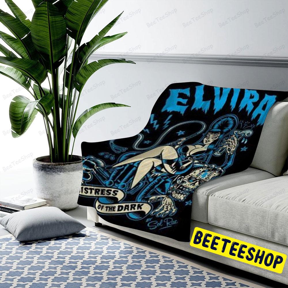 Blue Design Elvira Mistress Of The Dark Halloween Beeteeshop US Cozy Blanket