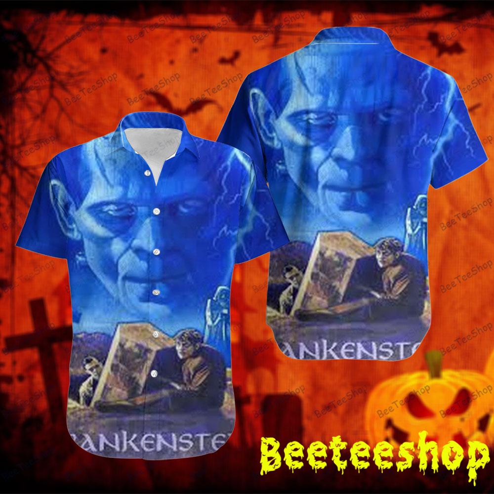 Blue Monster Frankenstein Halloween Beeteeshop Hawaii Shirt