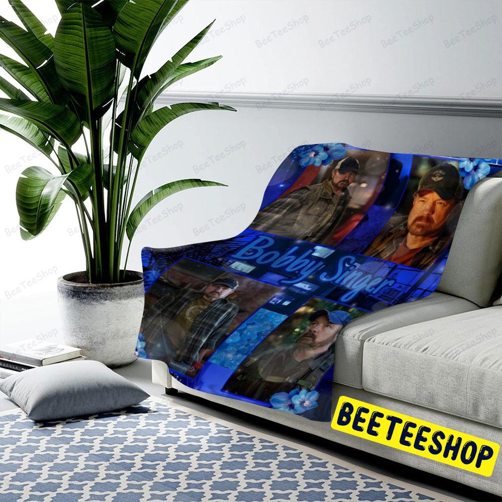 Bobby Singer Supernatural Halloween Beeteeshop US Cozy Blanket