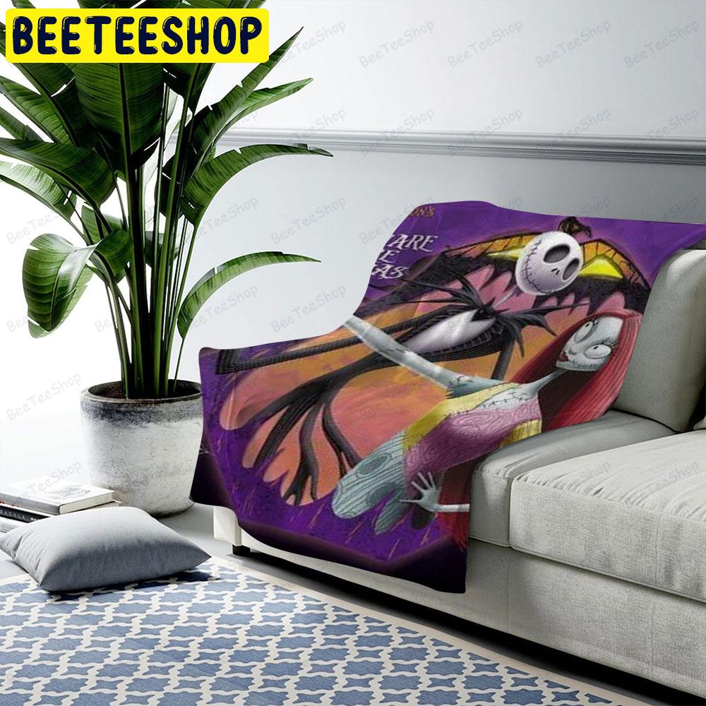 Bonus Couple The Nightmare Before Christmas Halloween Beeteeshop US Cozy Blanket