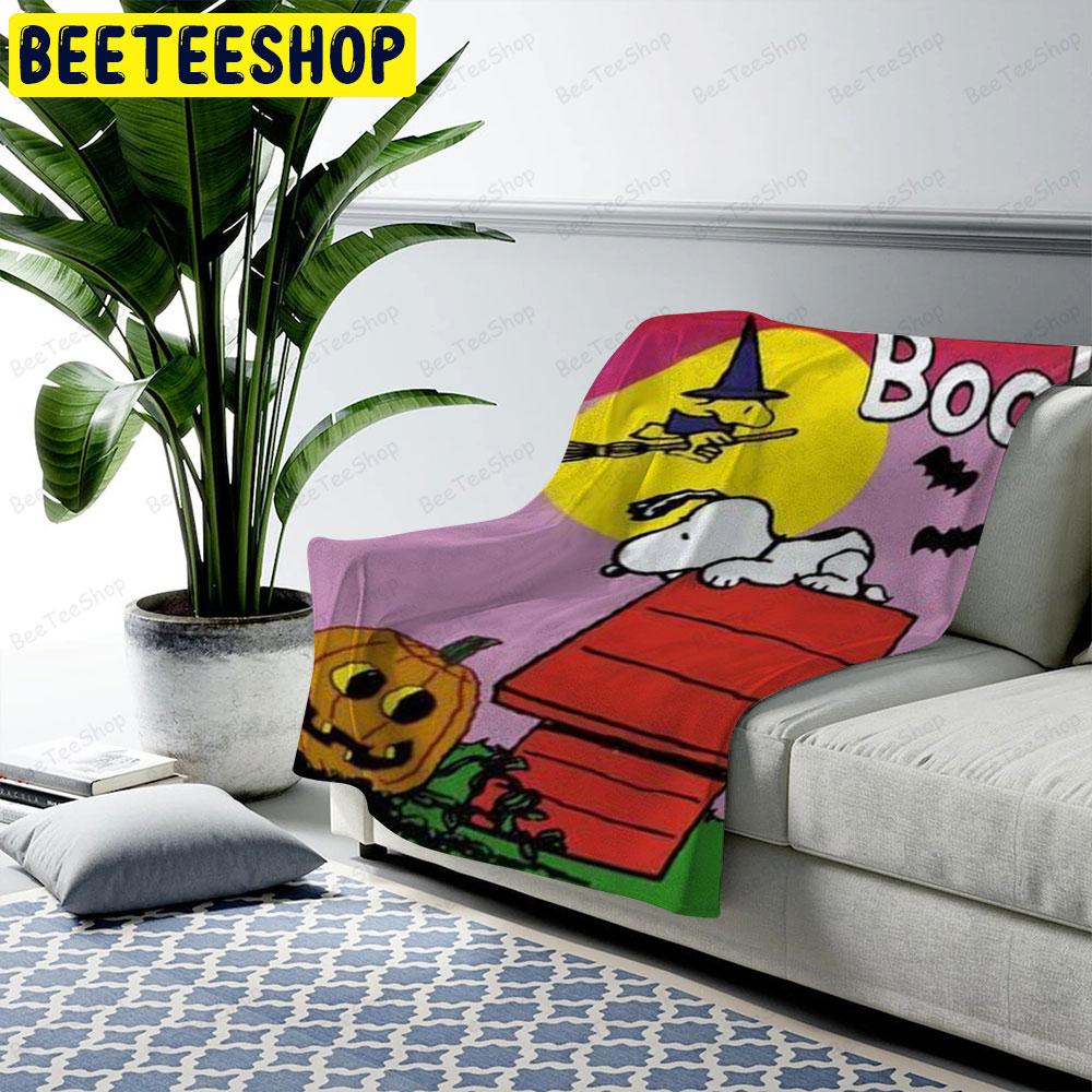 Boo It’s The Great Pumpkin Charlie Brown Halloween Beeteeshop US Cozy Blanket