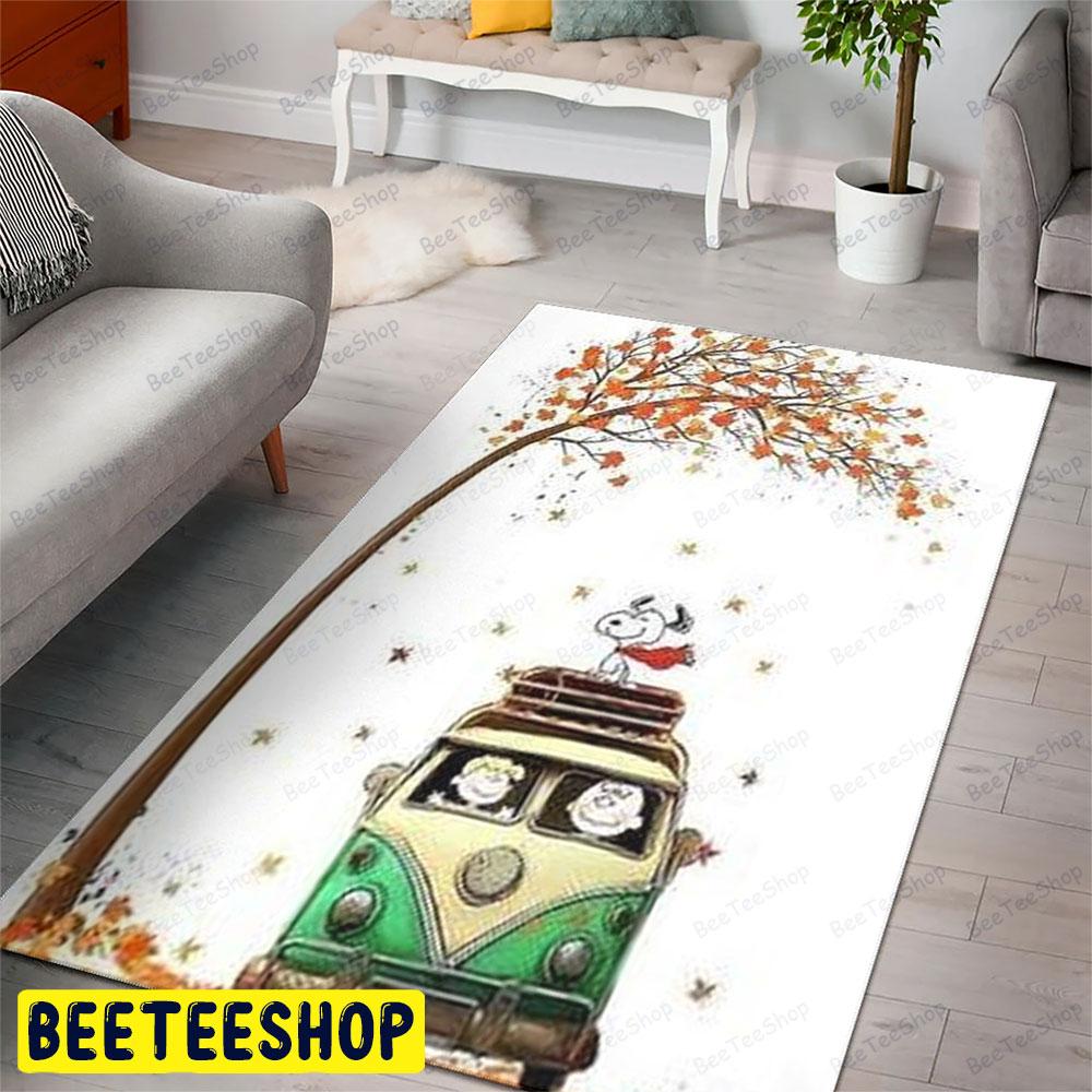 Bus It’s The Great Pumpkin Charlie Brown Halloween Beeteeshop Rug Rectangle