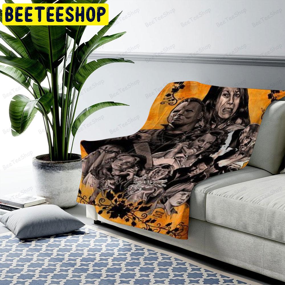 Call Phone Halloween Beeteeshop US Cozy Blanket