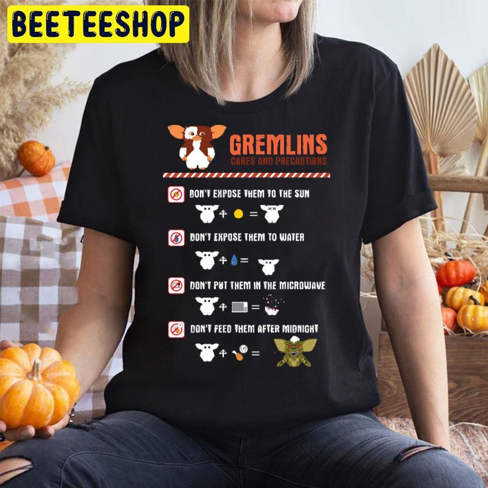 Cares And Precautions Gremlins Halloween Beeteeshop Trending Unisex T-Shirt