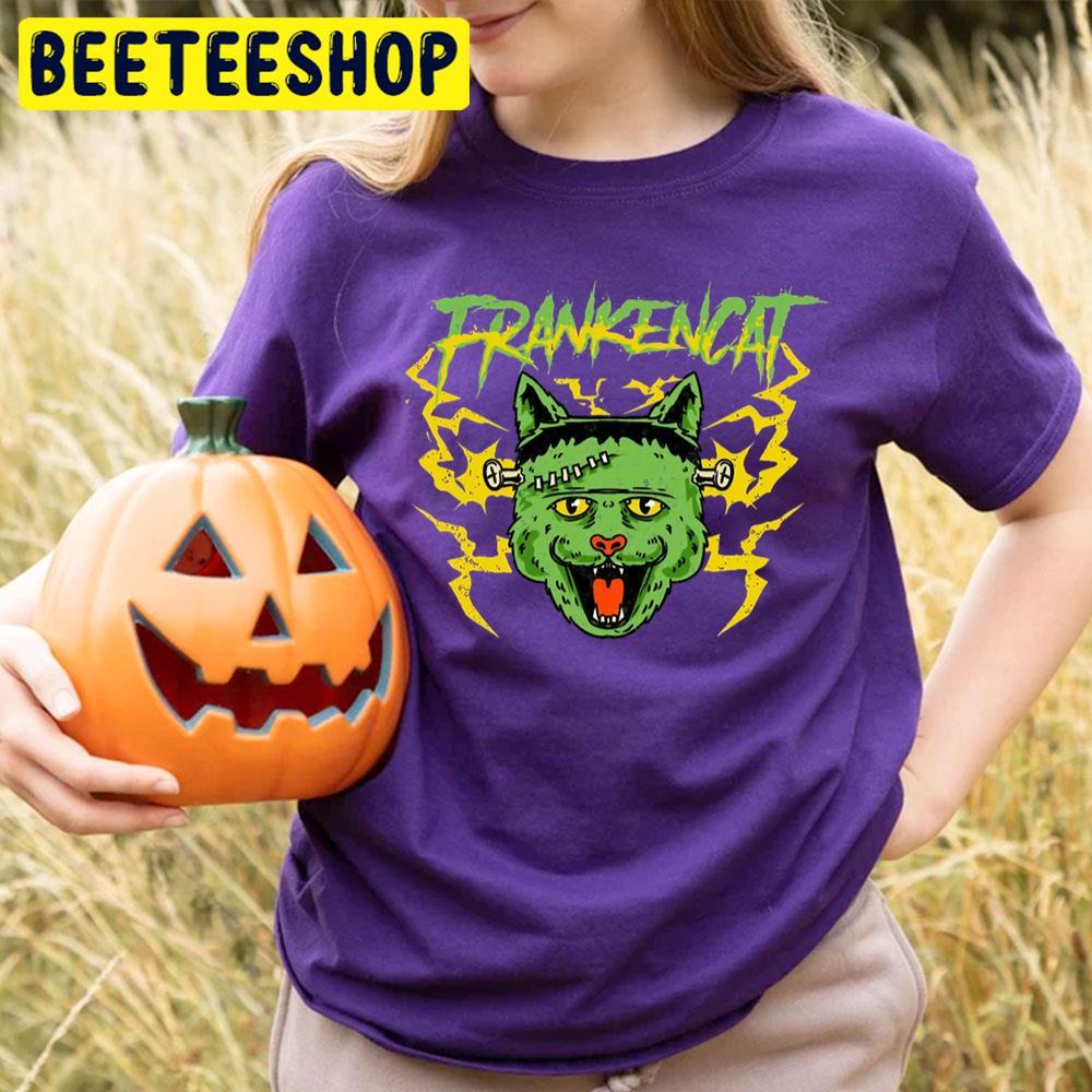 Cat Monster Frankenstein Halloween Beeteeshop Trending Unisex T-Shirt