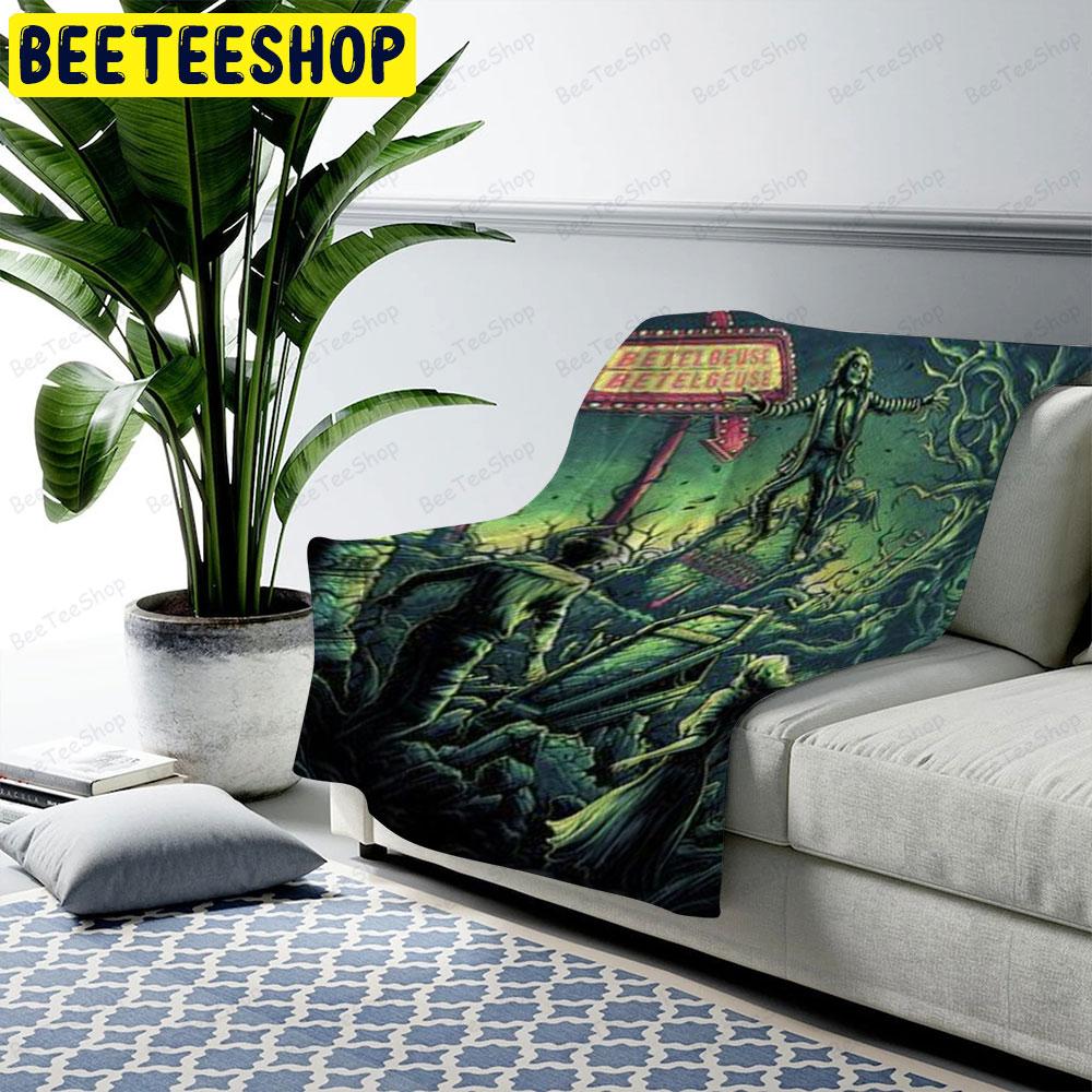 Cemetery Beetlejuice Halloween Beeteeshop US Cozy Blanket