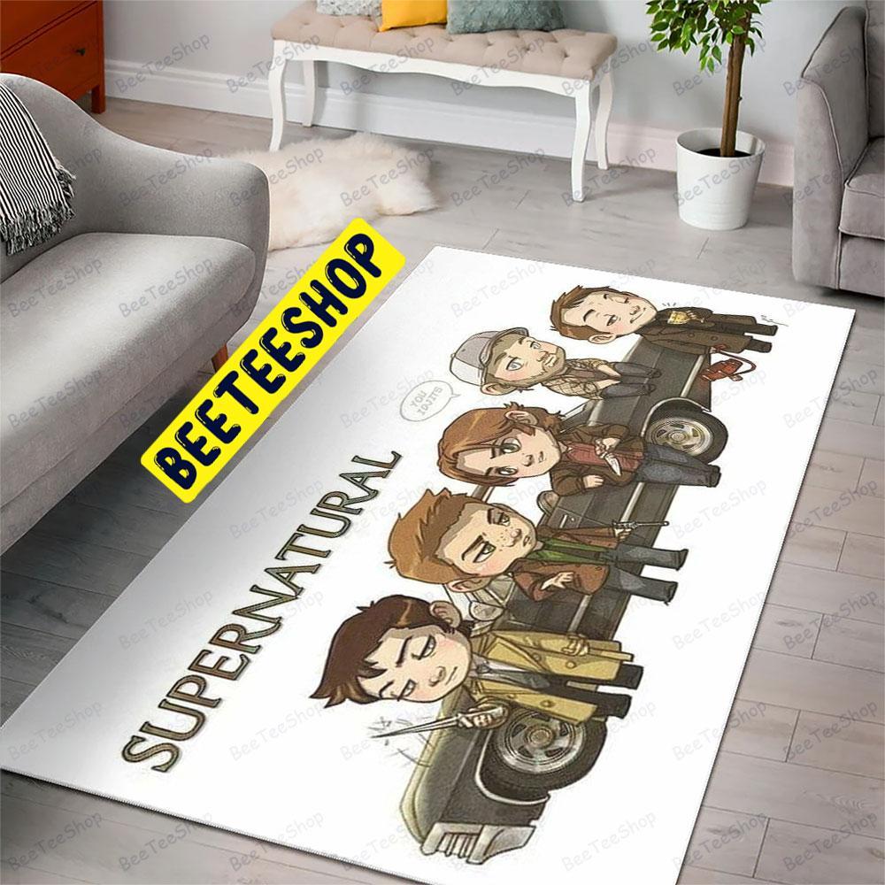 Chibi Cute Supernatural Halloween Beeteeshop Rug Rectangle