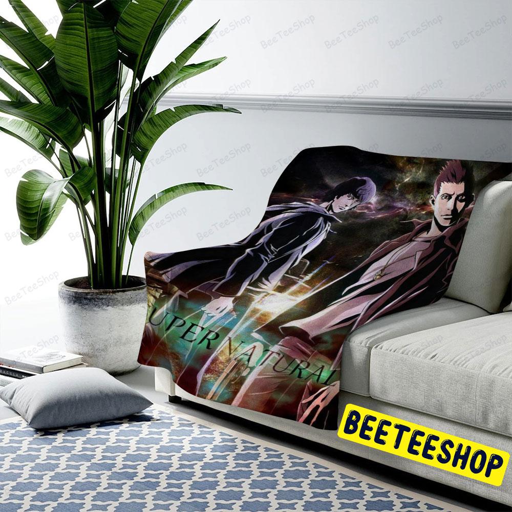 Chibi Supernatural Halloween Beeteeshop US Cozy Blanket