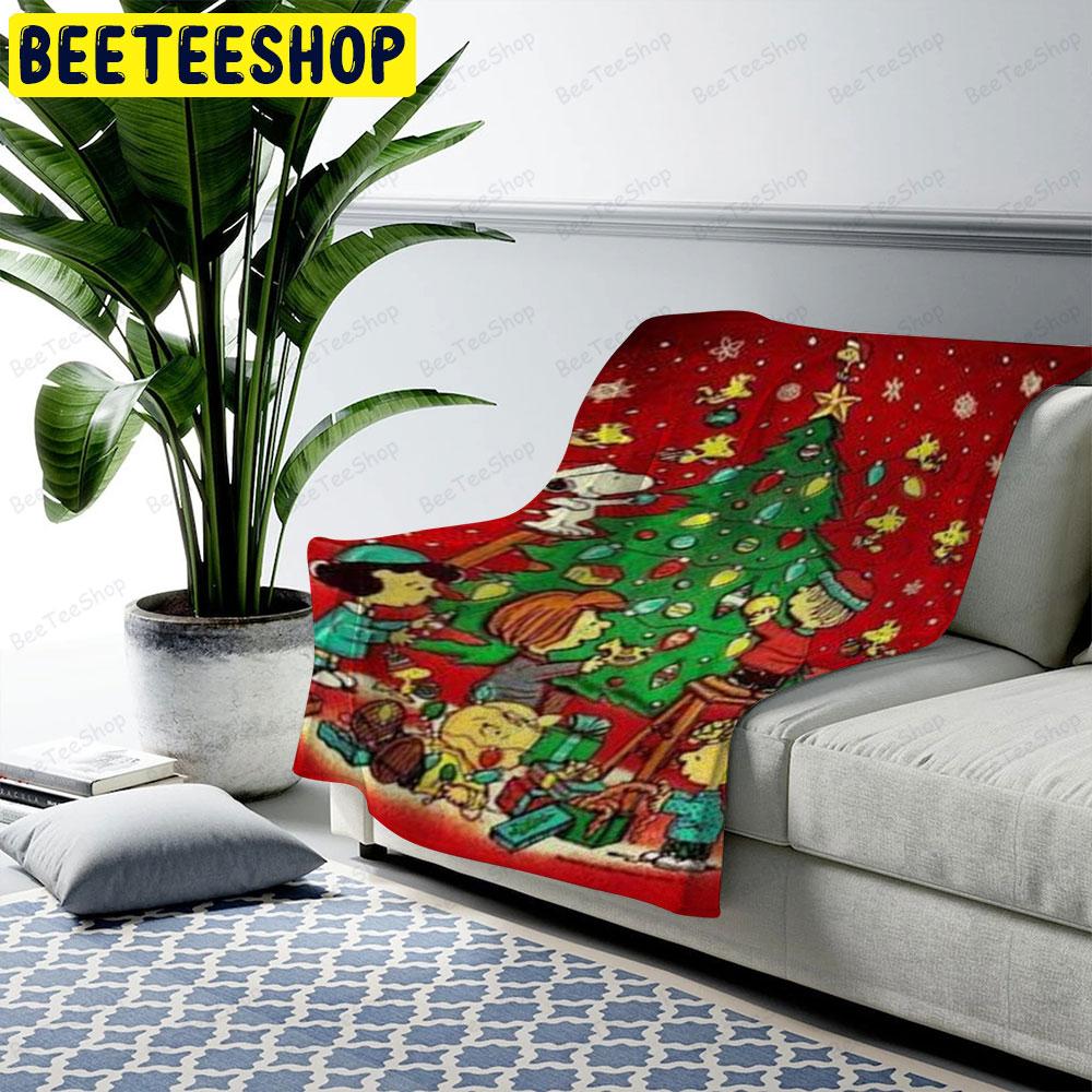 Christmas Tree It’s The Great Pumpkin Charlie Brown Halloween Beeteeshop US Cozy Blanket