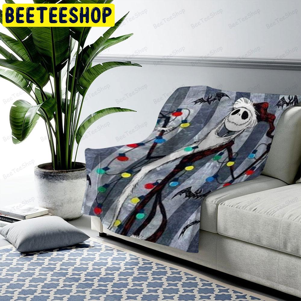 Color Light The Nightmare Before Christmas Halloween Beeteeshop US Cozy Blanket