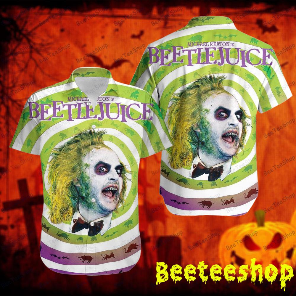 Color Michael Keaton Beetlejuice Halloween Beeteeshop Hawaii Shirt