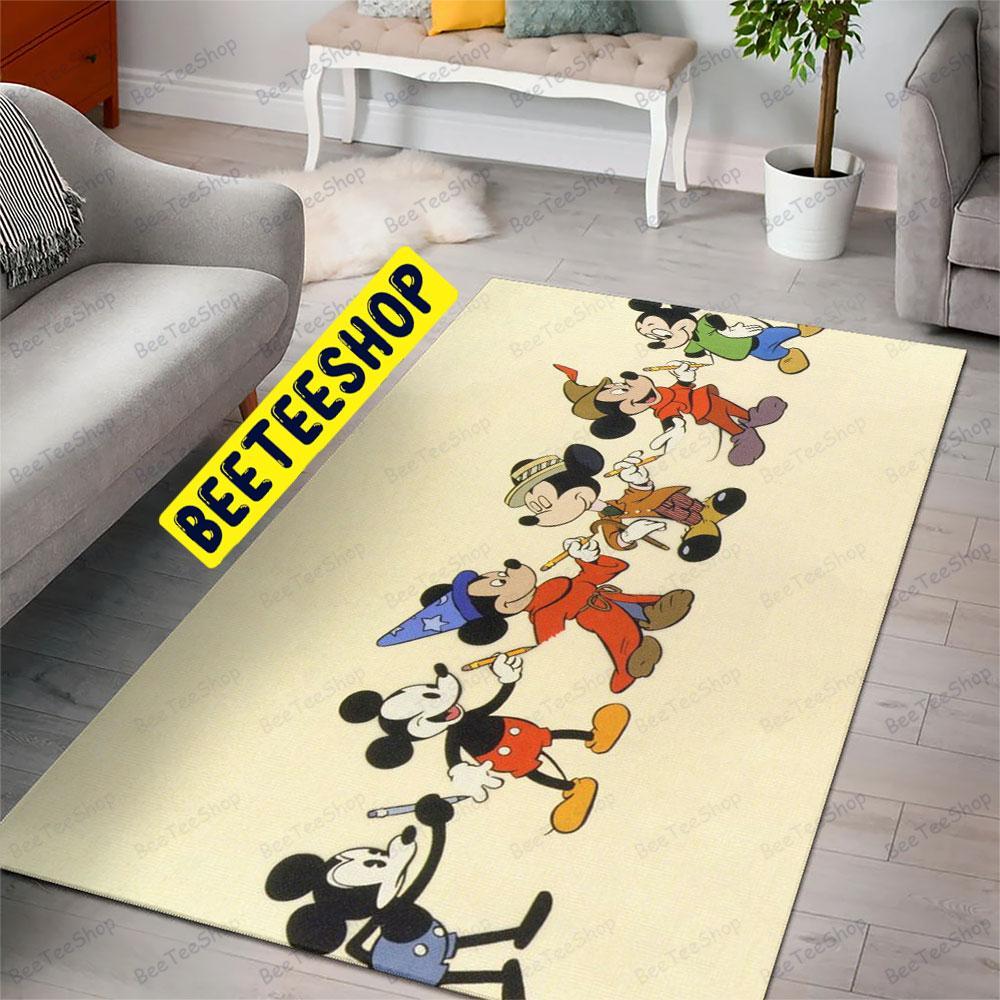 Color Mickey The Wonderful World Of Disney Halloween Beeteeshop Rug Rectangle