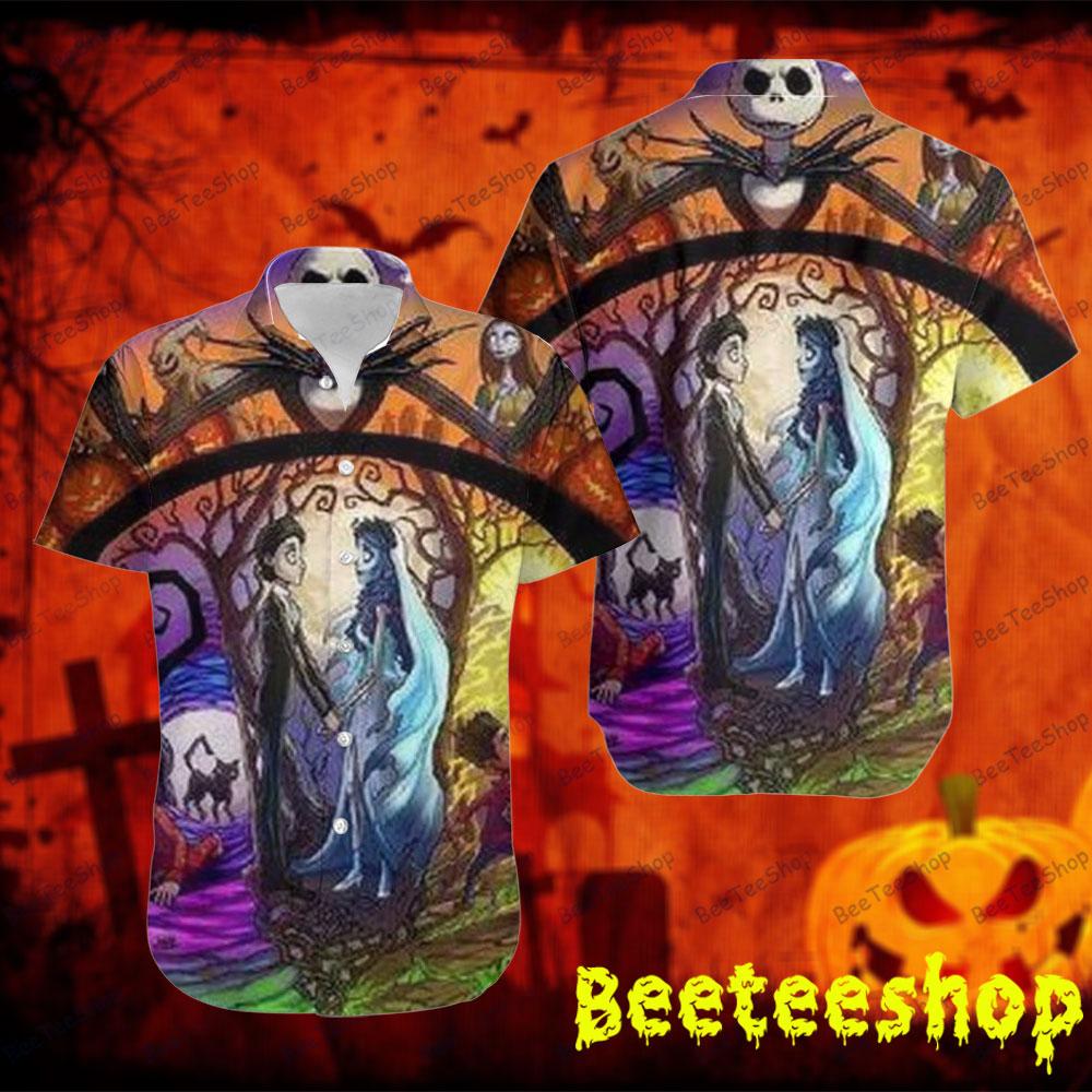 Color Wedding The Nightmare Before Christmas Halloween Beeteeshop Hawaii Shirt