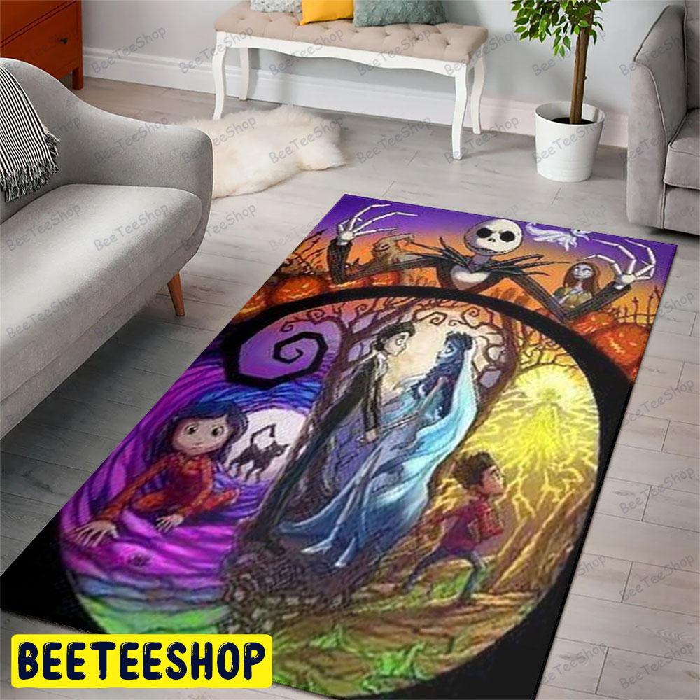 Color Wedding The Nightmare Before Christmas Halloween Beeteeshop Rug Rectangle