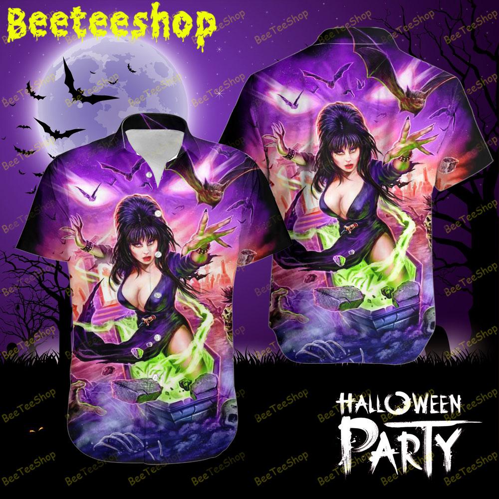 Combat Monster Elvira Mistress Of The Dark.Png Halloween Beeteeshop Hawaii Shirt