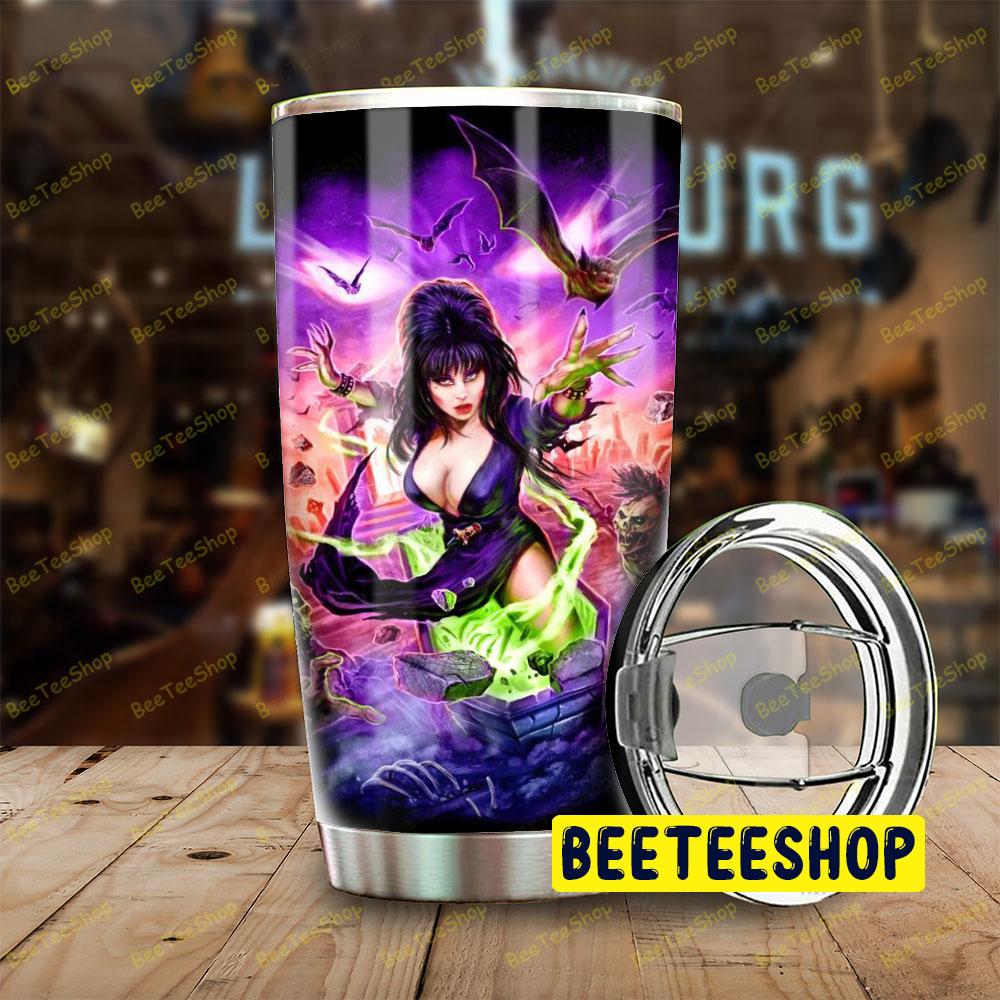 Combat Monster Elvira Mistress Of The Dark.Png Halloween Beeteeshop Tumbler