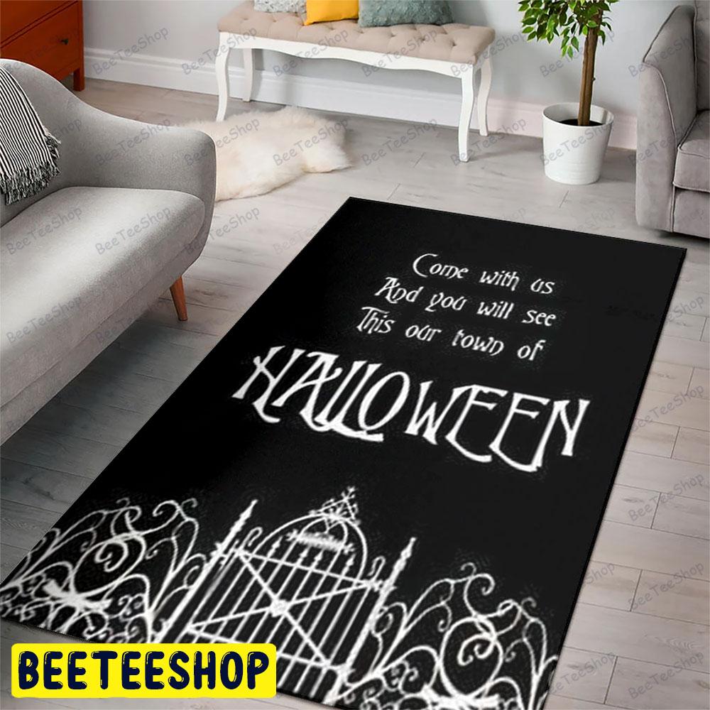 Come With Us The Nightmare Before Christmas Halloween Beeteeshop Rug Rectangle