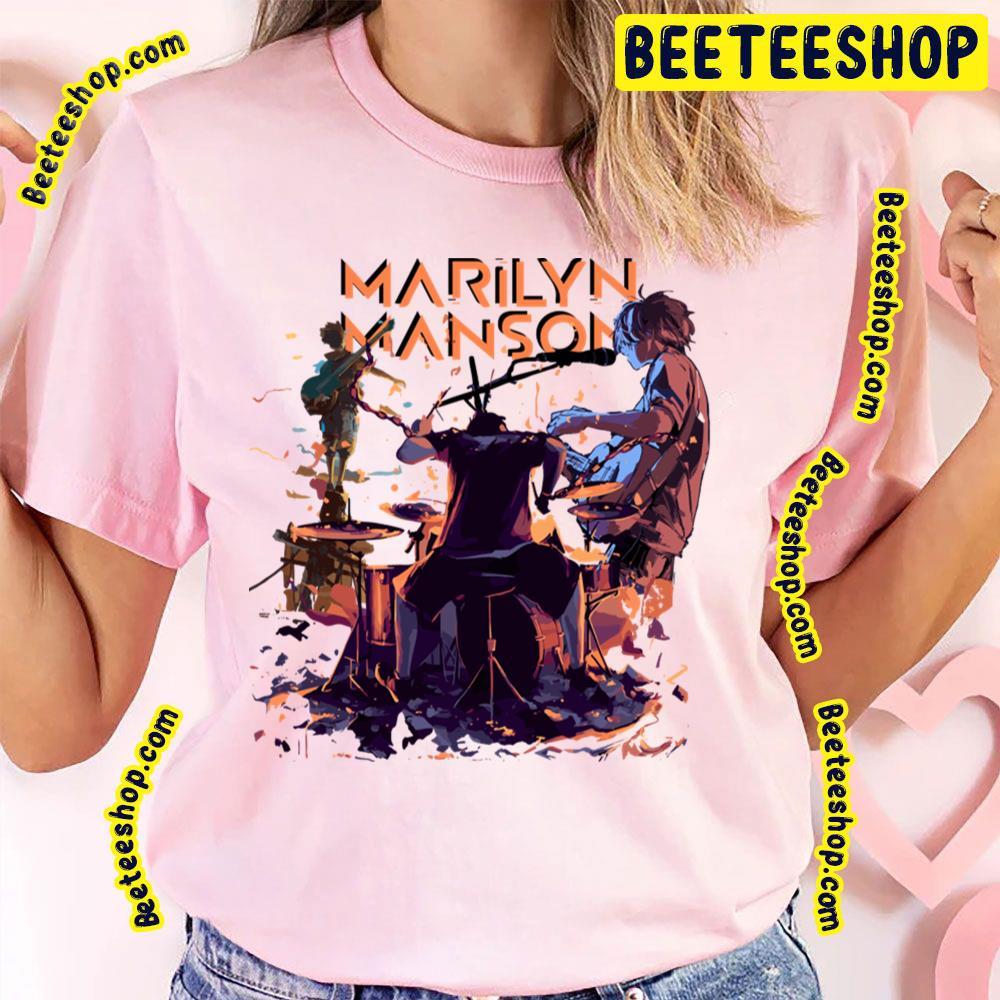 Concert Paint Marilyn Manson Beeteeshop Trending Unisex T-Shirt