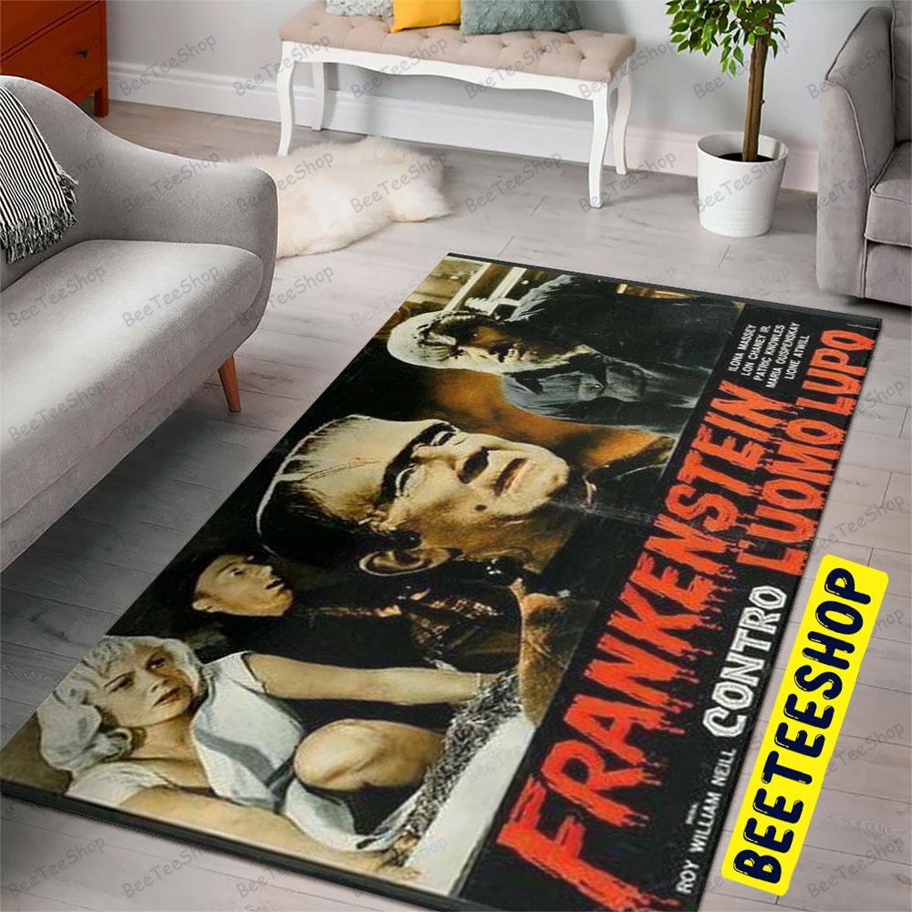 Contro Luomo Lupo Frankenstein Halloween Beeteeshop Rug Rectangle