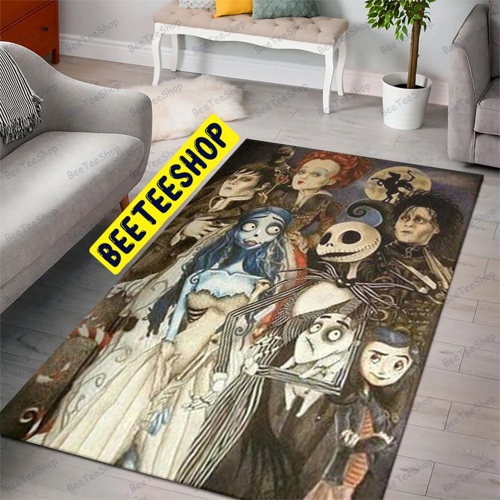 Corpse Bride And Halloween Characters Beeteeshop Rug Rectangle