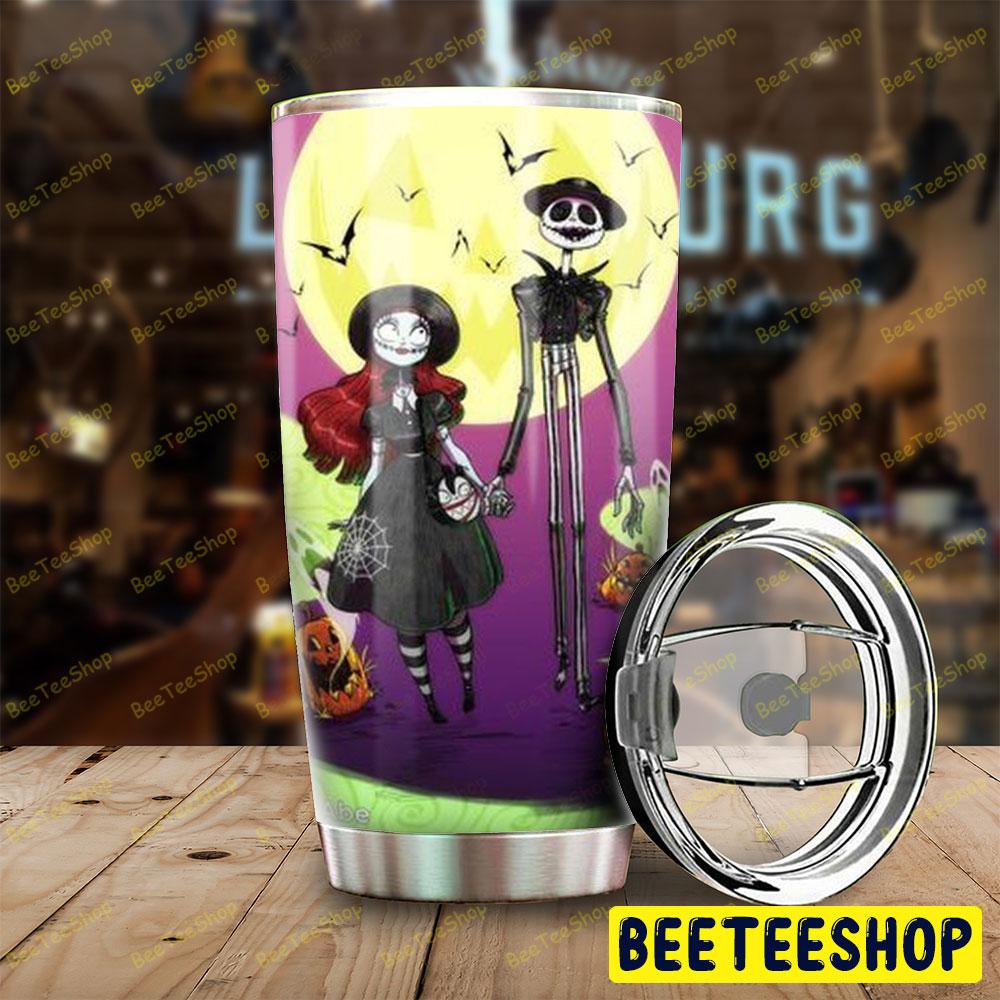 Couple Walking The Nightmare Before Christmas Halloween Beeteeshop Tumbler