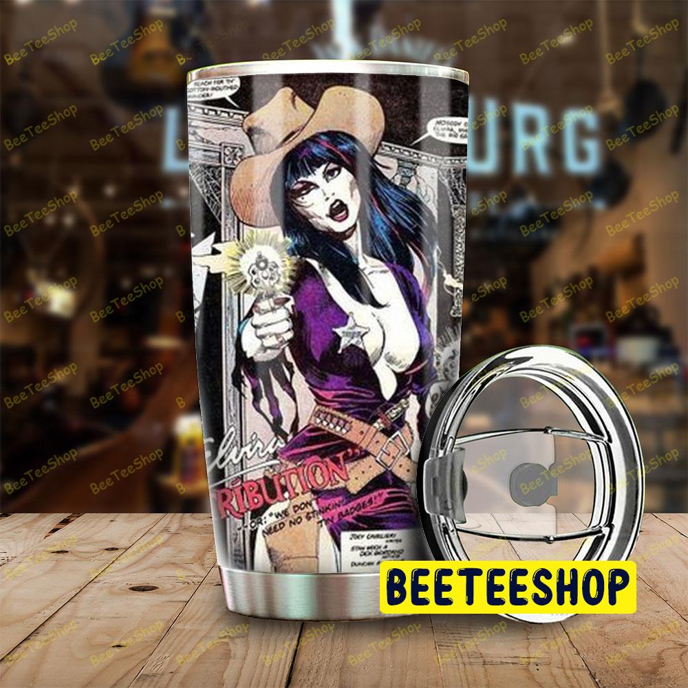 Cowgirl Elvira Mistress Of The Dark Halloween Beeteeshop Tumbler