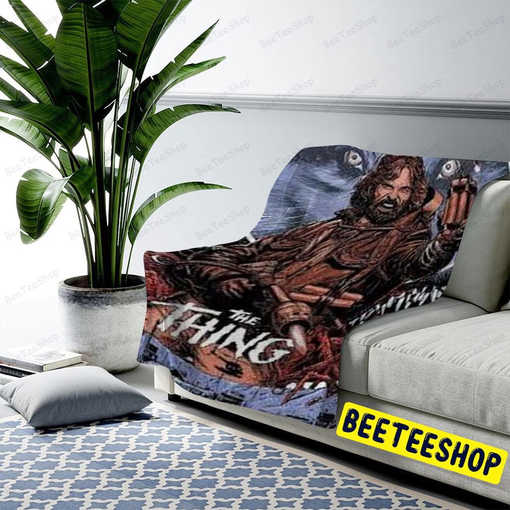 Crazy Macready The Thing Halloween Beeteeshop US Cozy Blanket