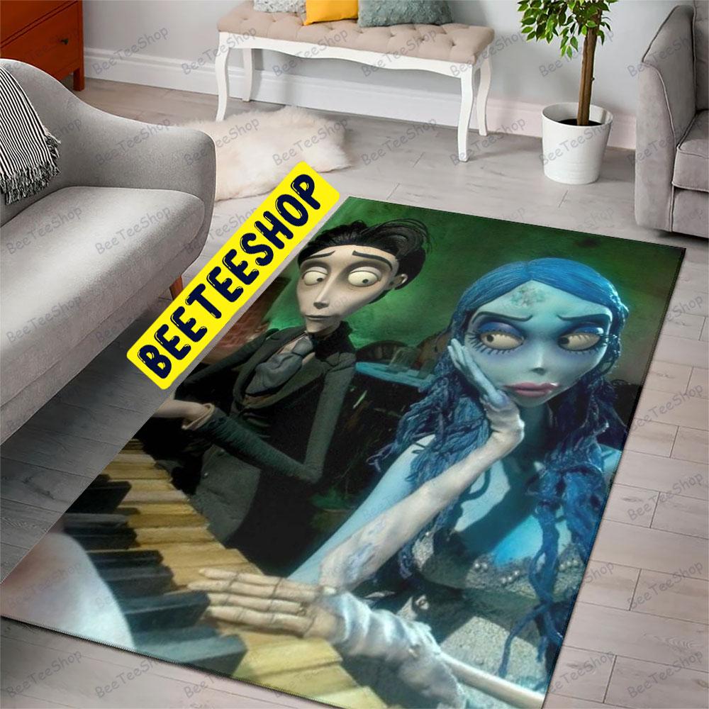 Cute Couple Corpse Bride Halloween Beeteeshop Rug Rectangle