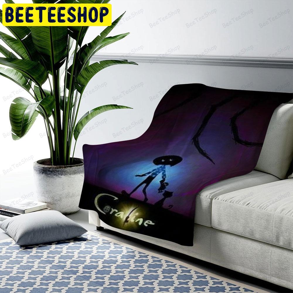 Dark Coraline Jones Halloween Beeteeshop US Cozy Blanket