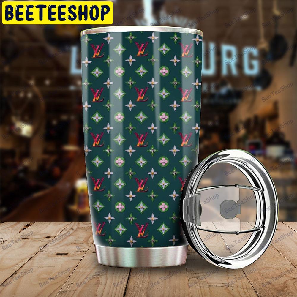 Dark Green Background Louis Vuitton Beeteeshop Tumbler