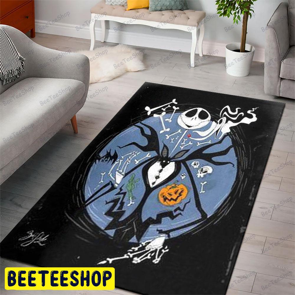 Dark Magic Jack Skellington Team The Nightmare Before Christmas Halloween Beeteeshop Rug Rectangle