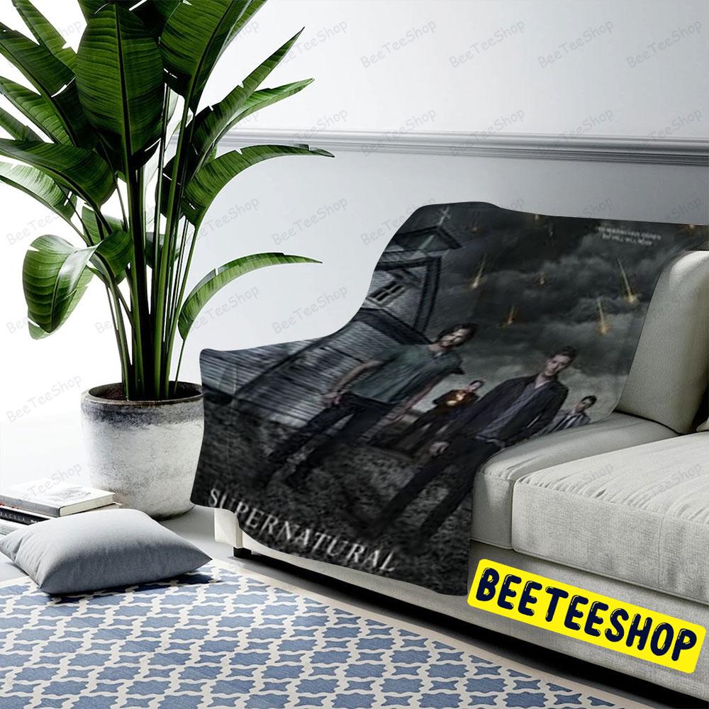 Dark Sky Supernatural Halloween Beeteeshop US Cozy Blanket