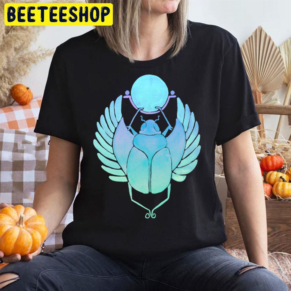 Egyptian Scarab Turquoise Blue Beetle Beeteeshop Trending Unisex T-Shirt