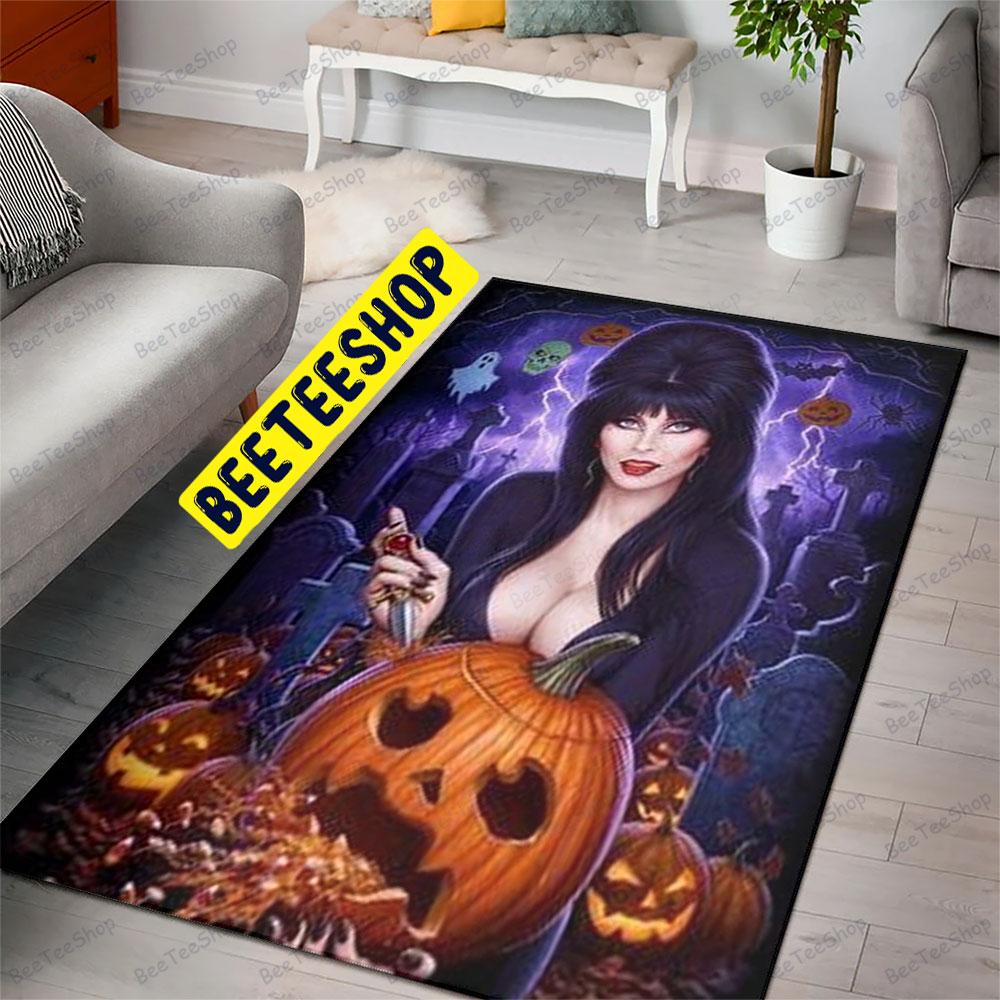 Elvira Mistress Of The Dark Make Pumpkin Head Halloween Beeteeshop Rug Rectangle