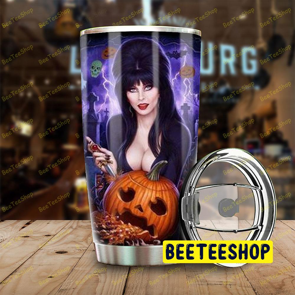 Elvira Mistress Of The Dark Make Pumpkin Head Halloween Beeteeshop Tumbler