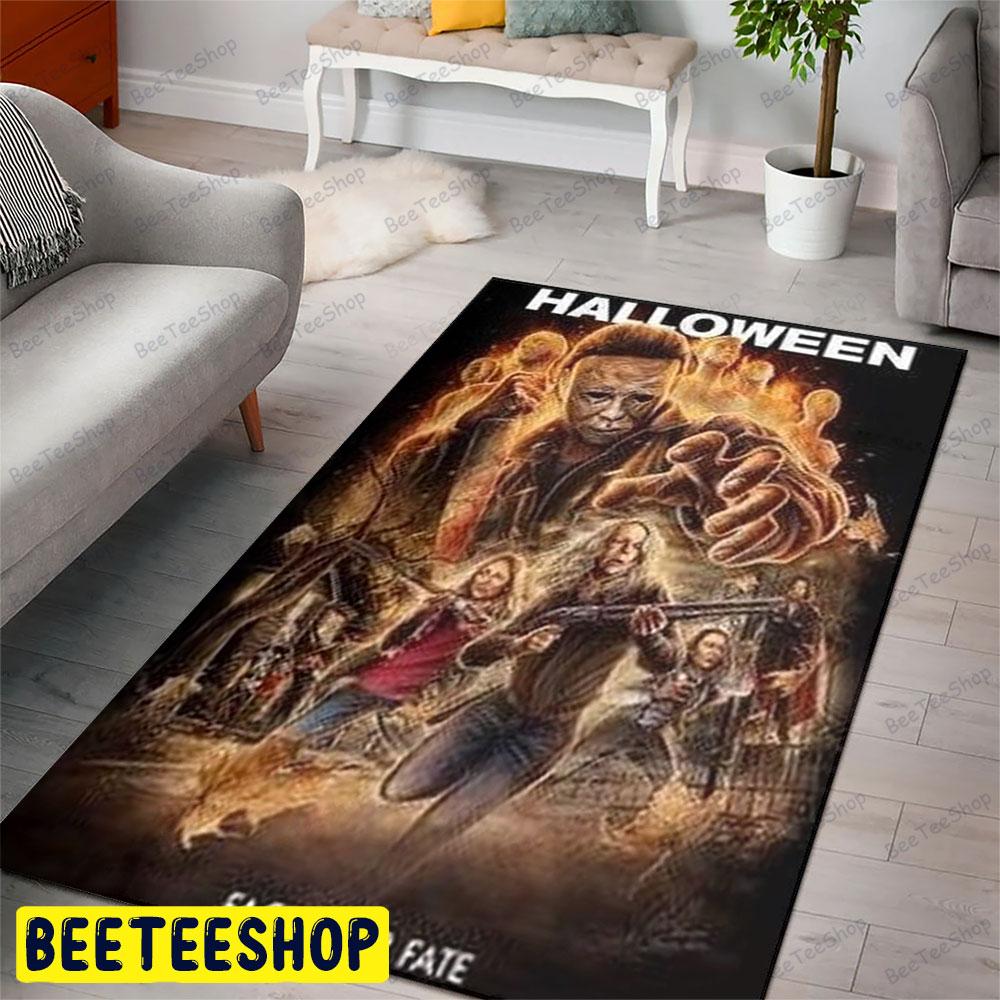 Face Your Fate Halloween Beeteeshop Rug Rectangle